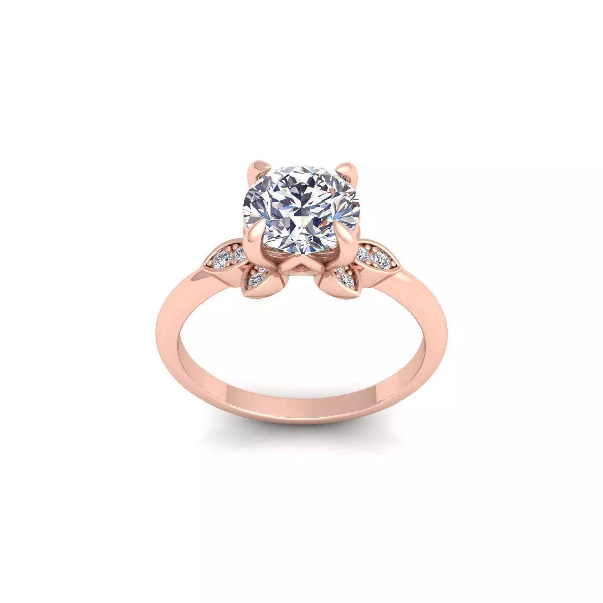 Fancy Engagement Ring 3 3d Model and Render 3D print model_0