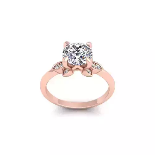 Fancy Engagement Ring 3 3d Model and Render 