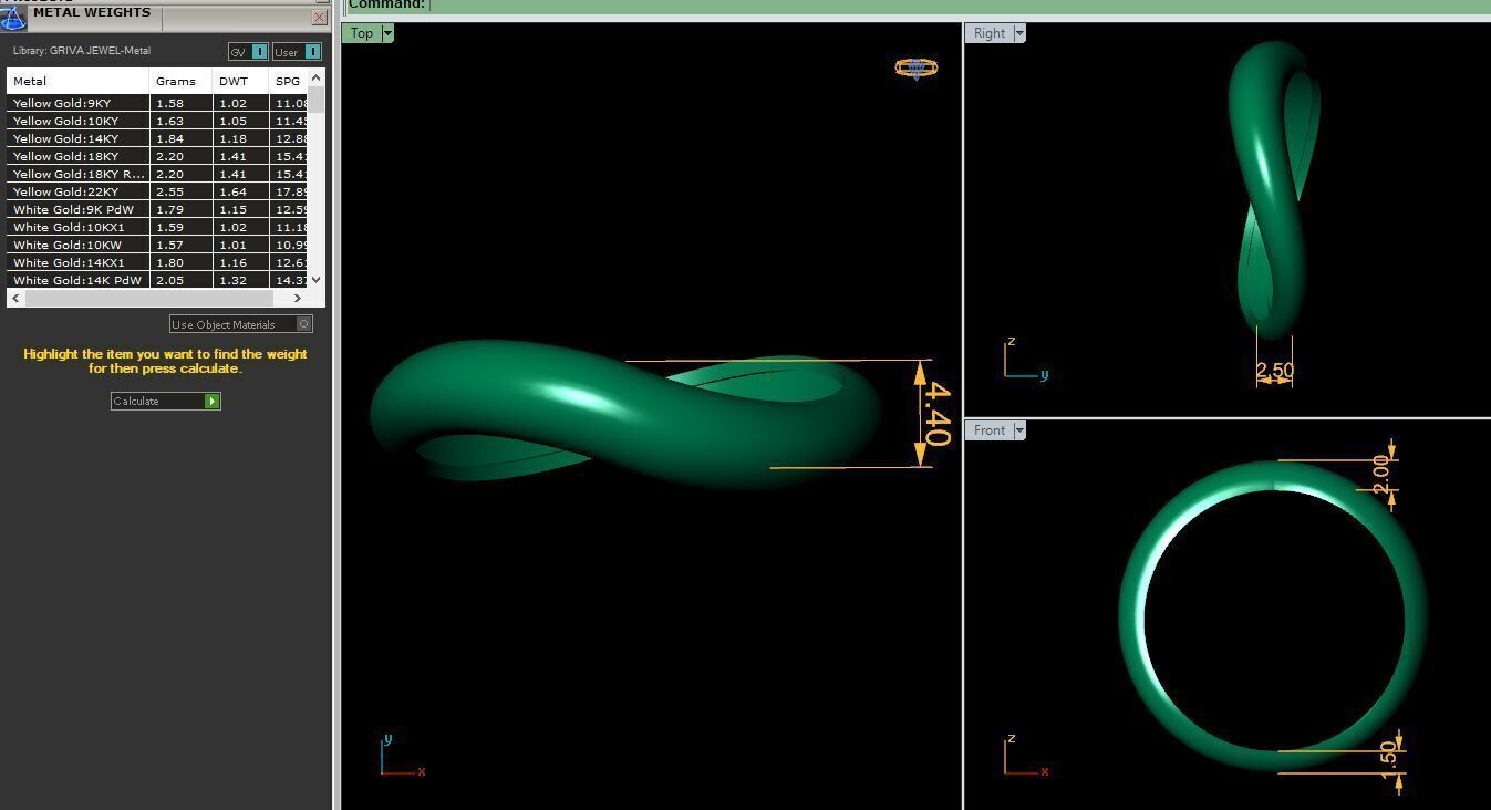 Band Diamond Ring 3d Model and Redner  3D print model_12