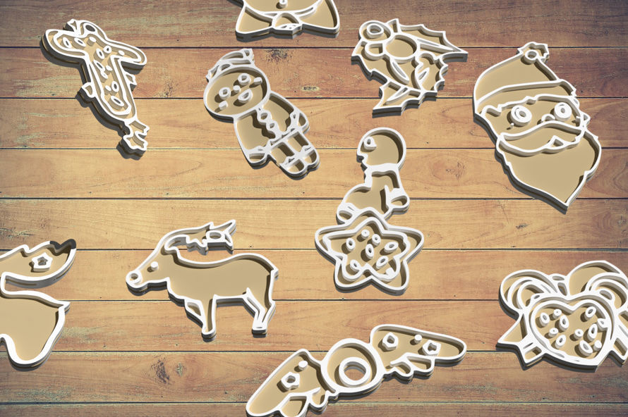 Christmas decorations SET 3D print model_1