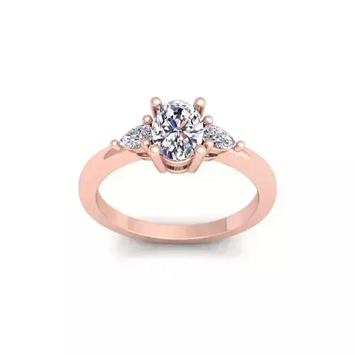 Engagement Ring 3d Model and Render