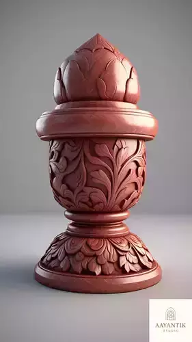 North-East Tulsi Stand Low-poly 3D model