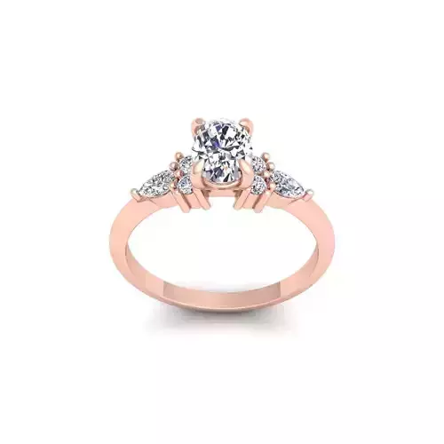 Engagement Diamond Ring 3d model and Render
