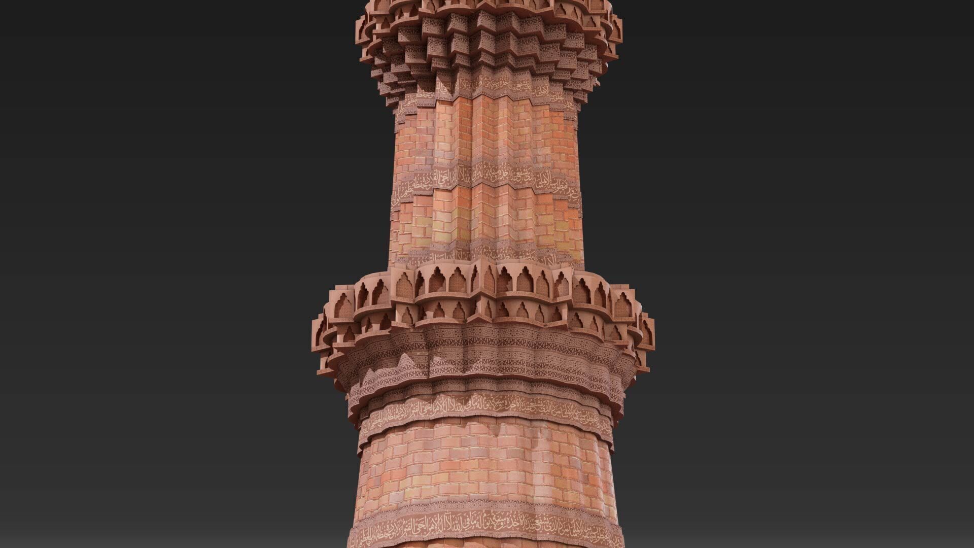 Qutub Minar 3D model_3