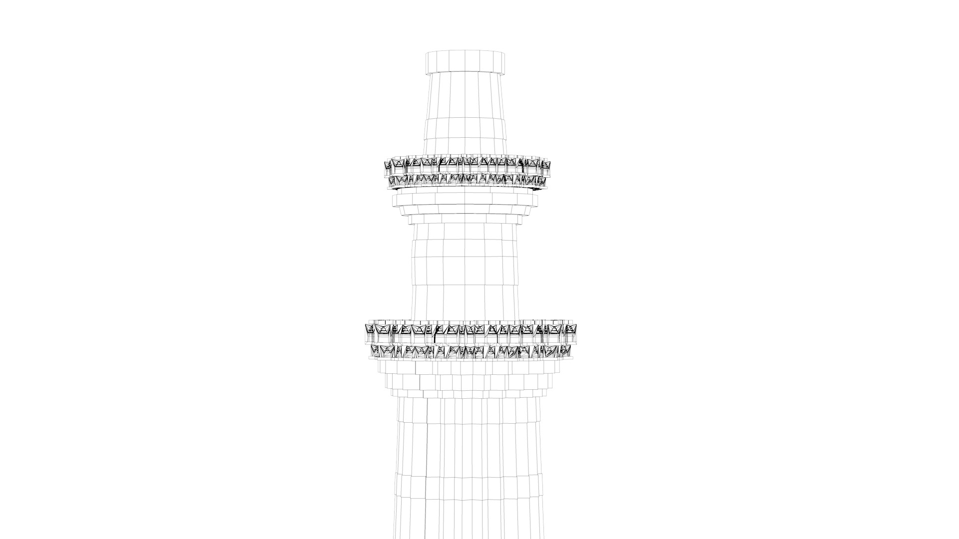 Qutub Minar 3D model_7