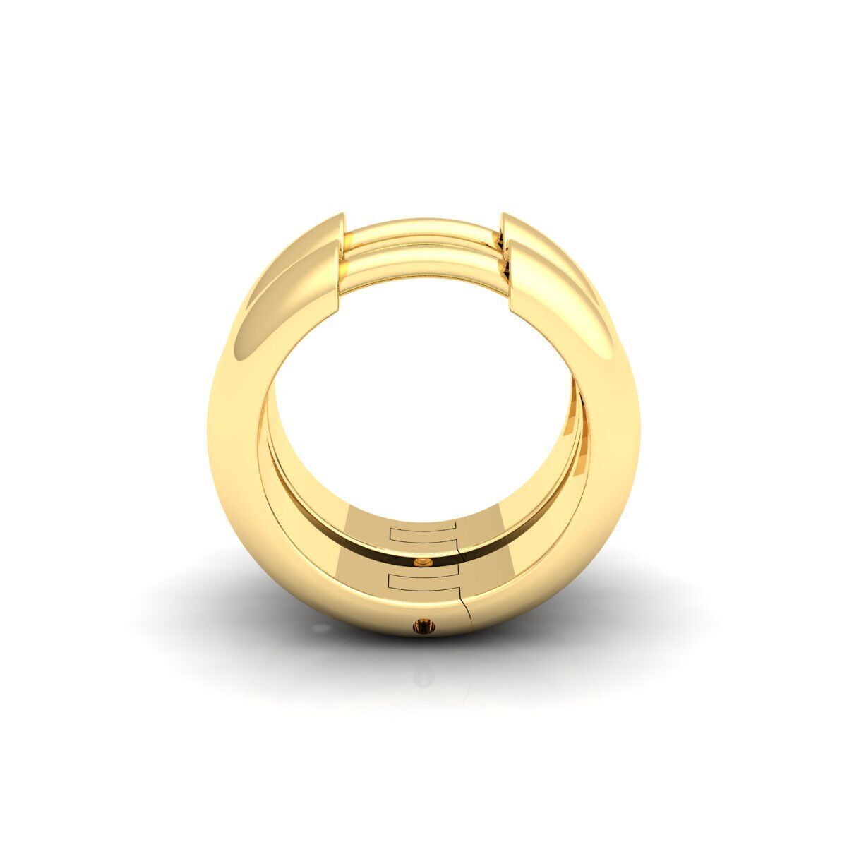 Small Hoop Earring 3d Model and Render  3D print model_3
