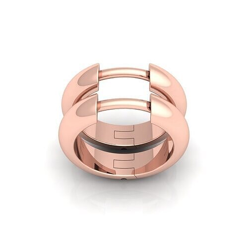 Small Hoop Earring 3d Model and Render  3D print model