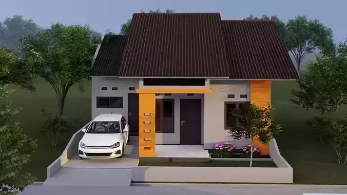 3d House type 54  3D print model