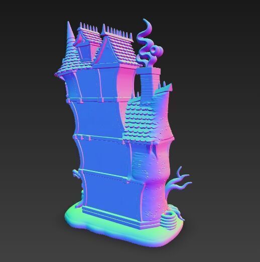 Arcane Aerie Manor 3D print model_11