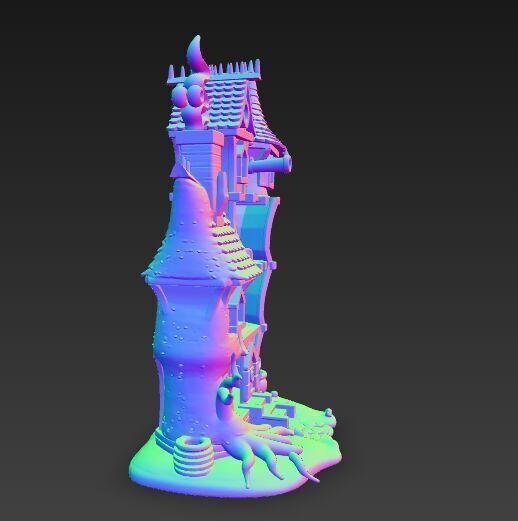 Arcane Aerie Manor 3D print model_10