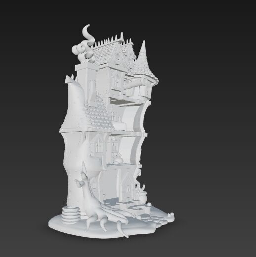 Arcane Aerie Manor 3D print model_15