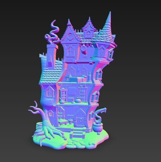 Arcane Aerie Manor 3D print model_7