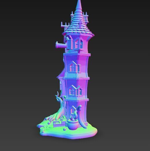 Arcane Aerie Manor 3D print model_14