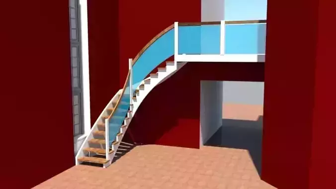 3d-stairs spiral staircase