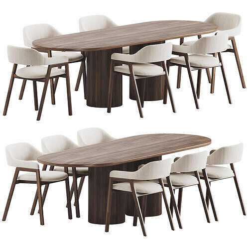 Dining Set 26 3D model