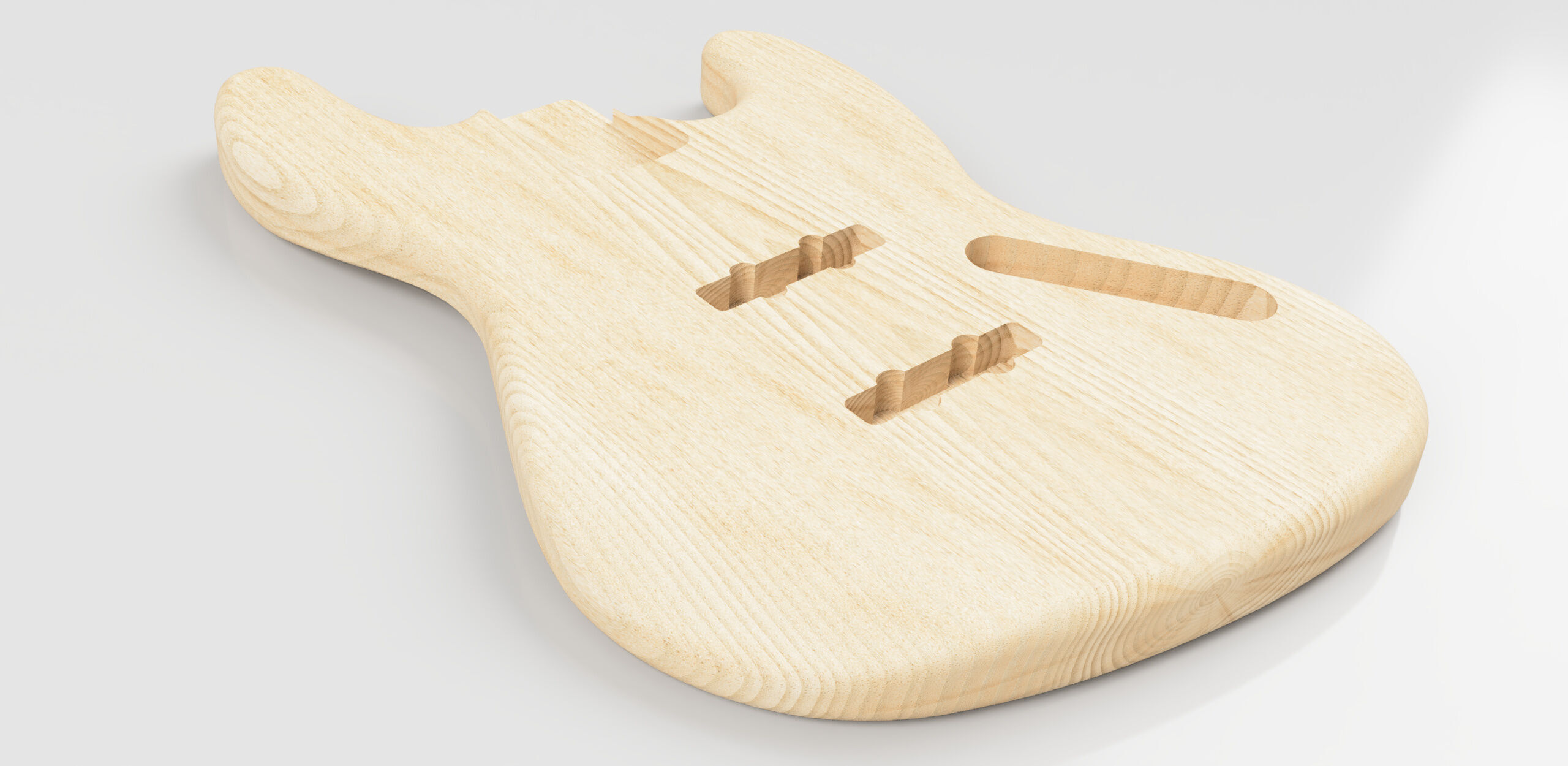Jazz Bass   guitars  body 3D model_2