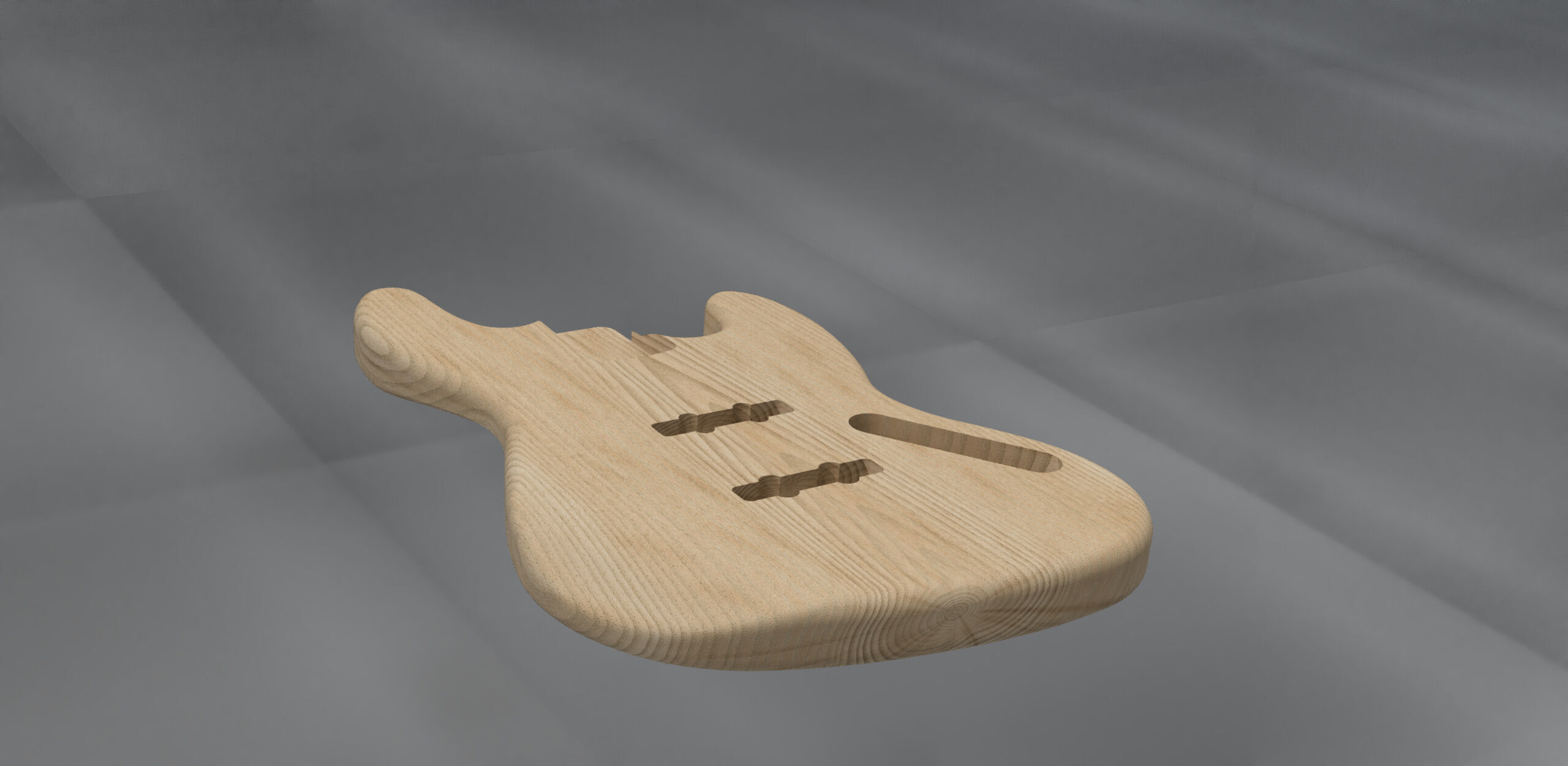 Jazz Bass   guitars  body 3D model_1