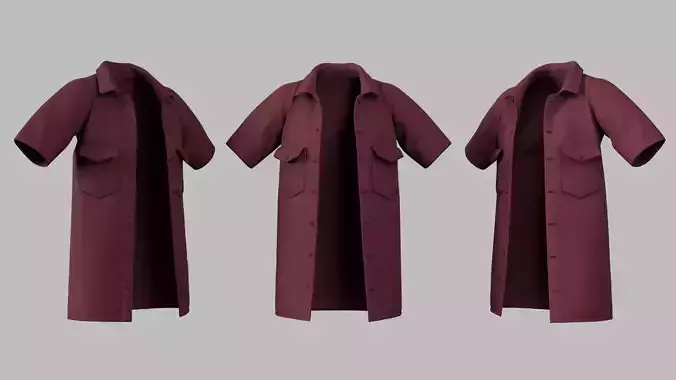 Female Jacket 01 Dark Red