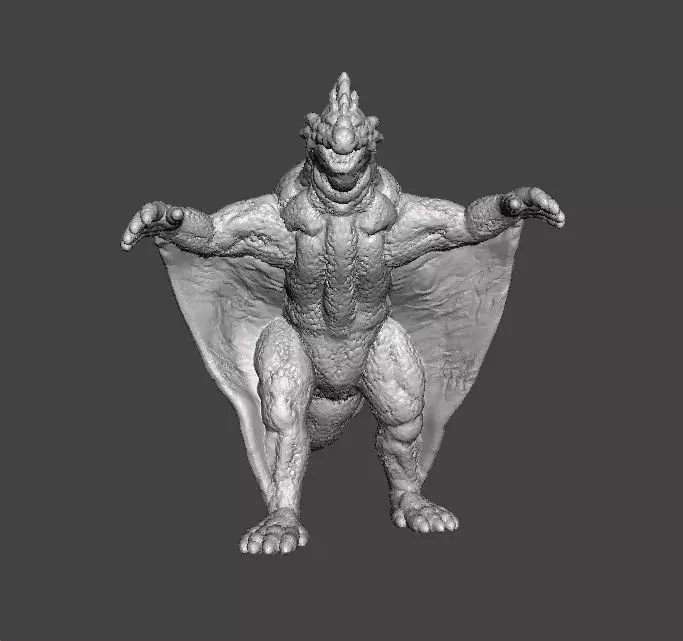 VARAN THE UNBELIEVABLE KAIJU MONSTER MINIATURE GAMES RPG DND 3D print model_0