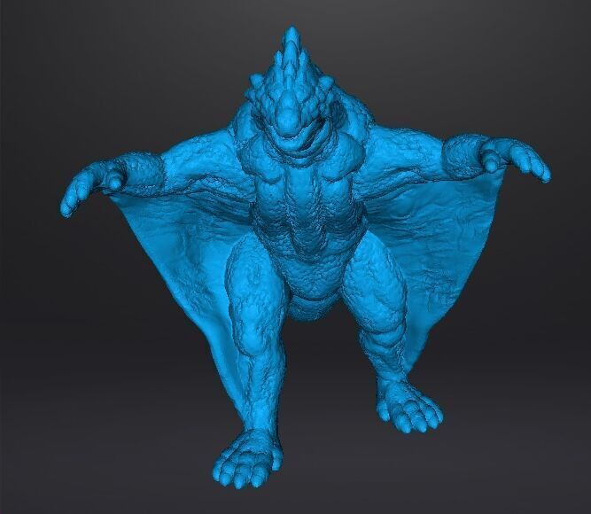 VARAN THE UNBELIEVABLE KAIJU MONSTER MINIATURE GAMES RPG DND 3D print model_11