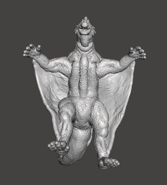 VARAN THE UNBELIEVABLE KAIJU MONSTER MINIATURE GAMES RPG DND 3D print model_7