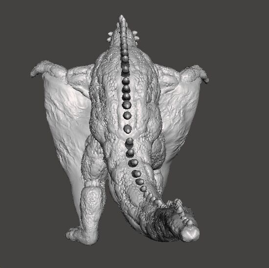 VARAN THE UNBELIEVABLE KAIJU MONSTER MINIATURE GAMES RPG DND 3D print model_5