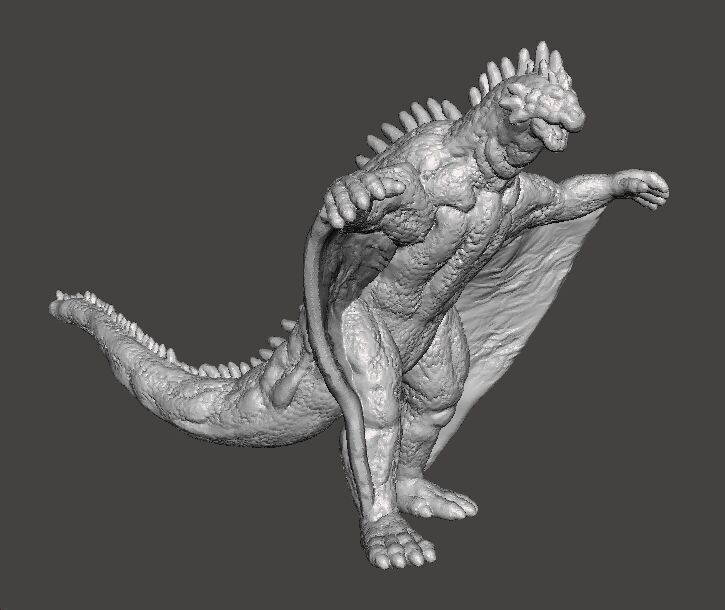 VARAN THE UNBELIEVABLE KAIJU MONSTER MINIATURE GAMES RPG DND 3D print model_2