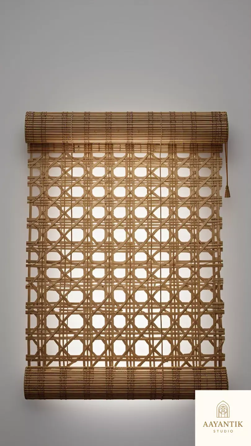 East Window Shade Panel Low-poly 3D model_0