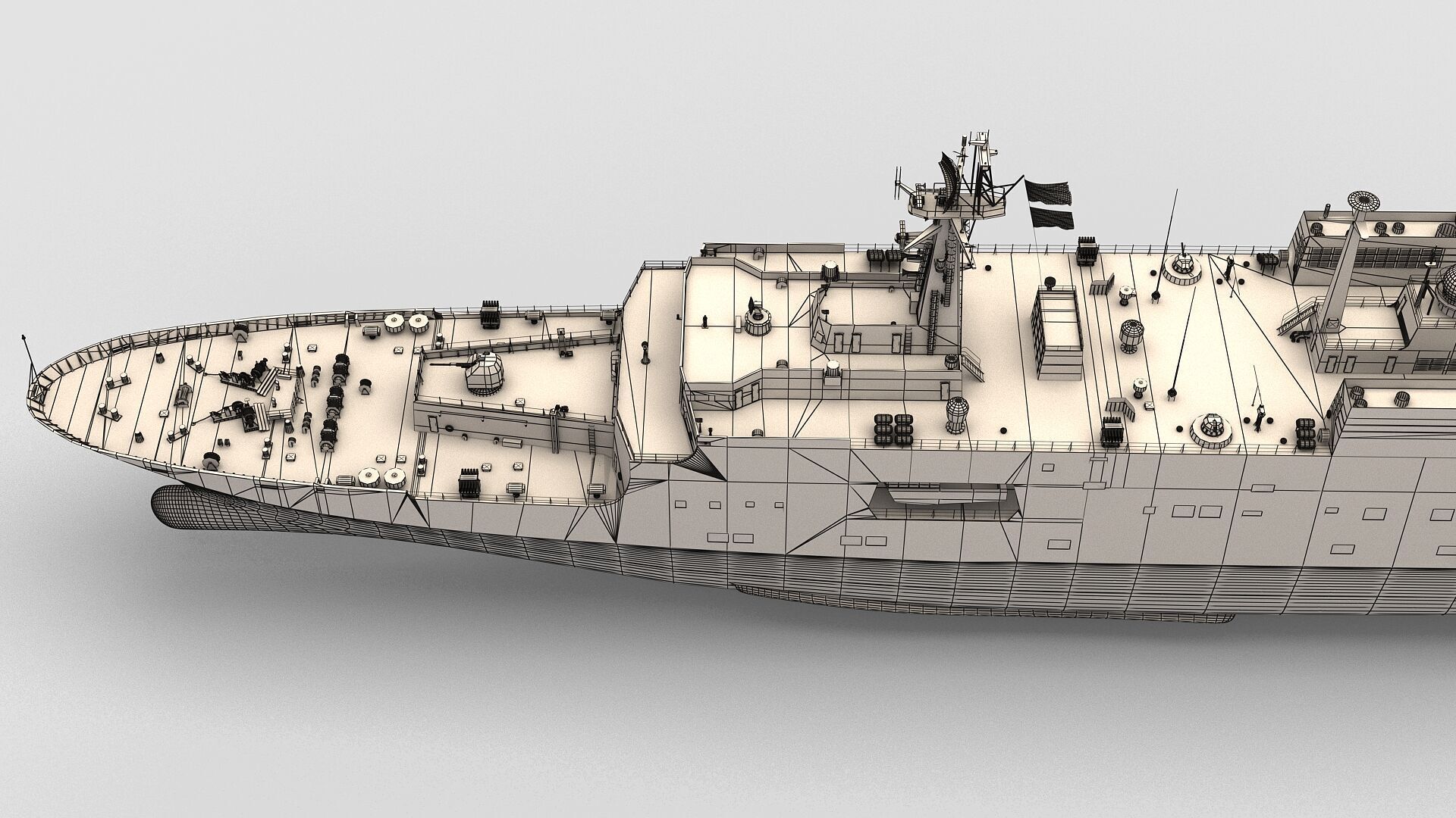 Chinese Navy Type 071 3D model_16