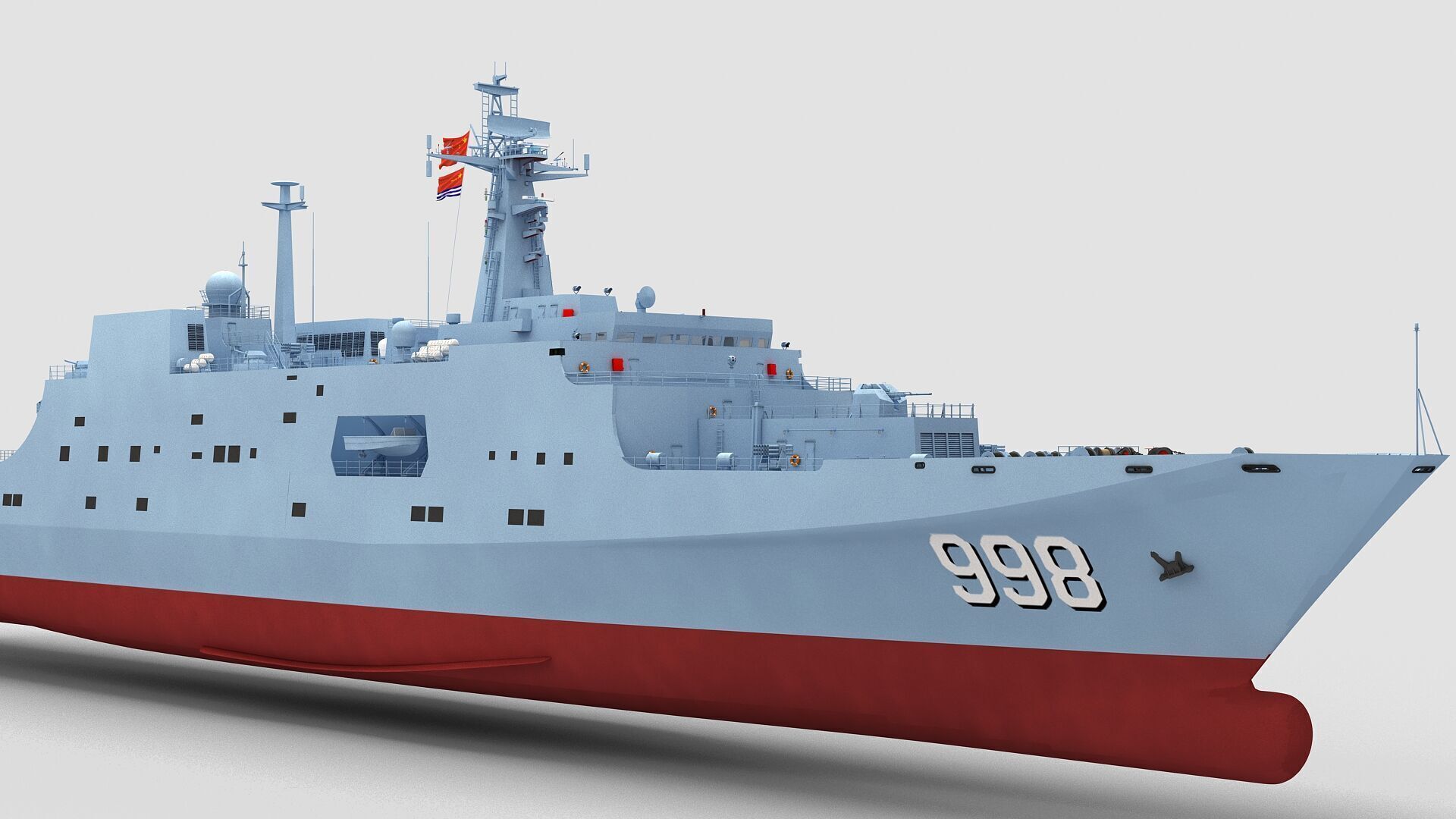 Chinese Navy Type 071 3D model_2