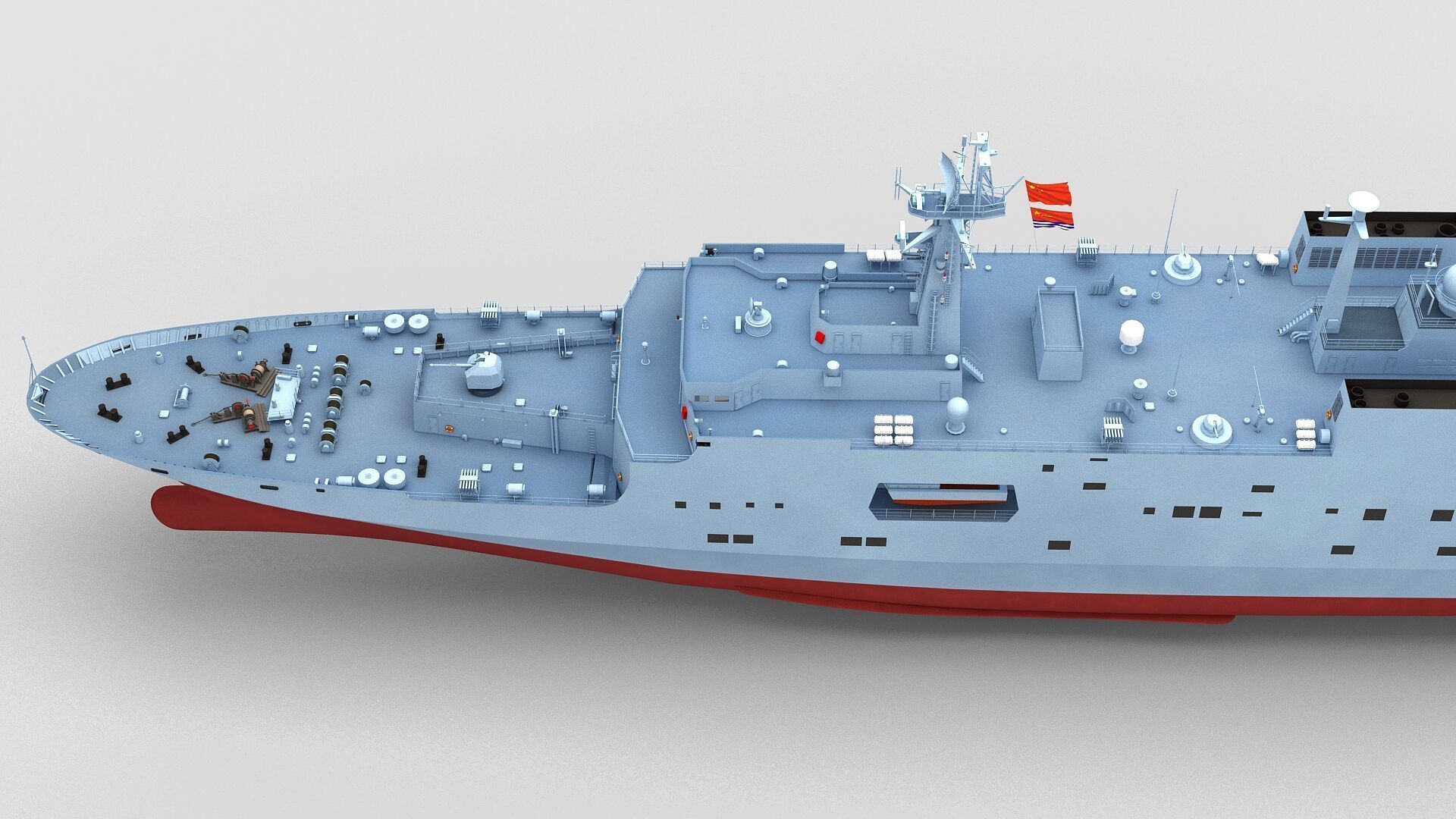 Chinese Navy Type 071 3D model_9