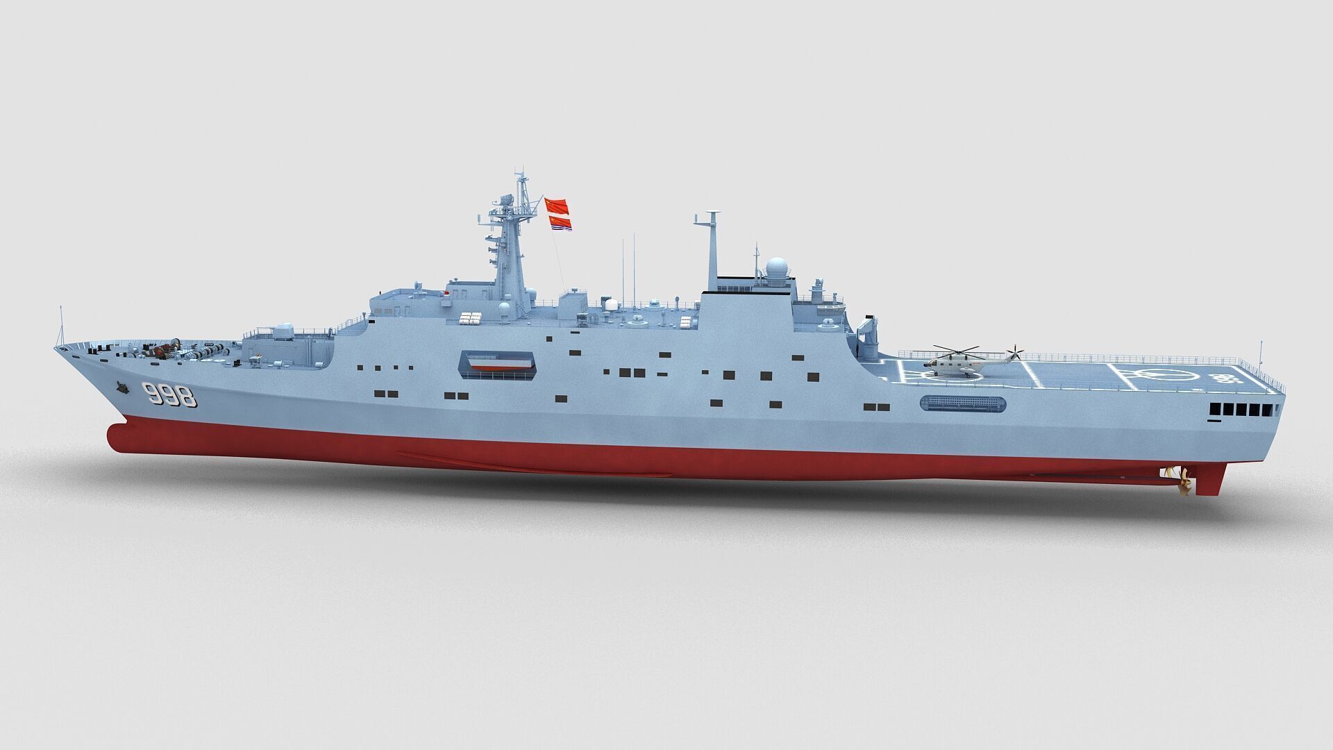 Chinese Navy Type 071 3D model_6