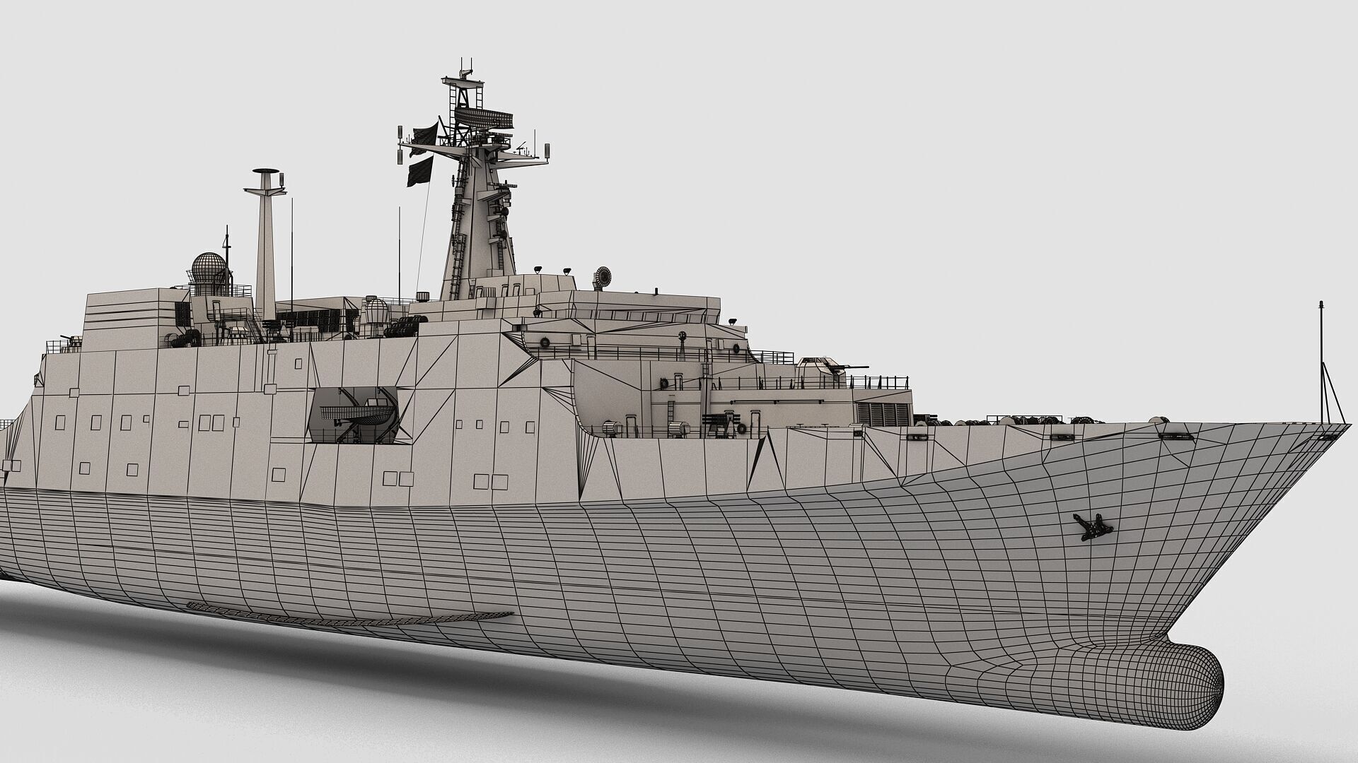 Chinese Navy Type 071 3D model_13