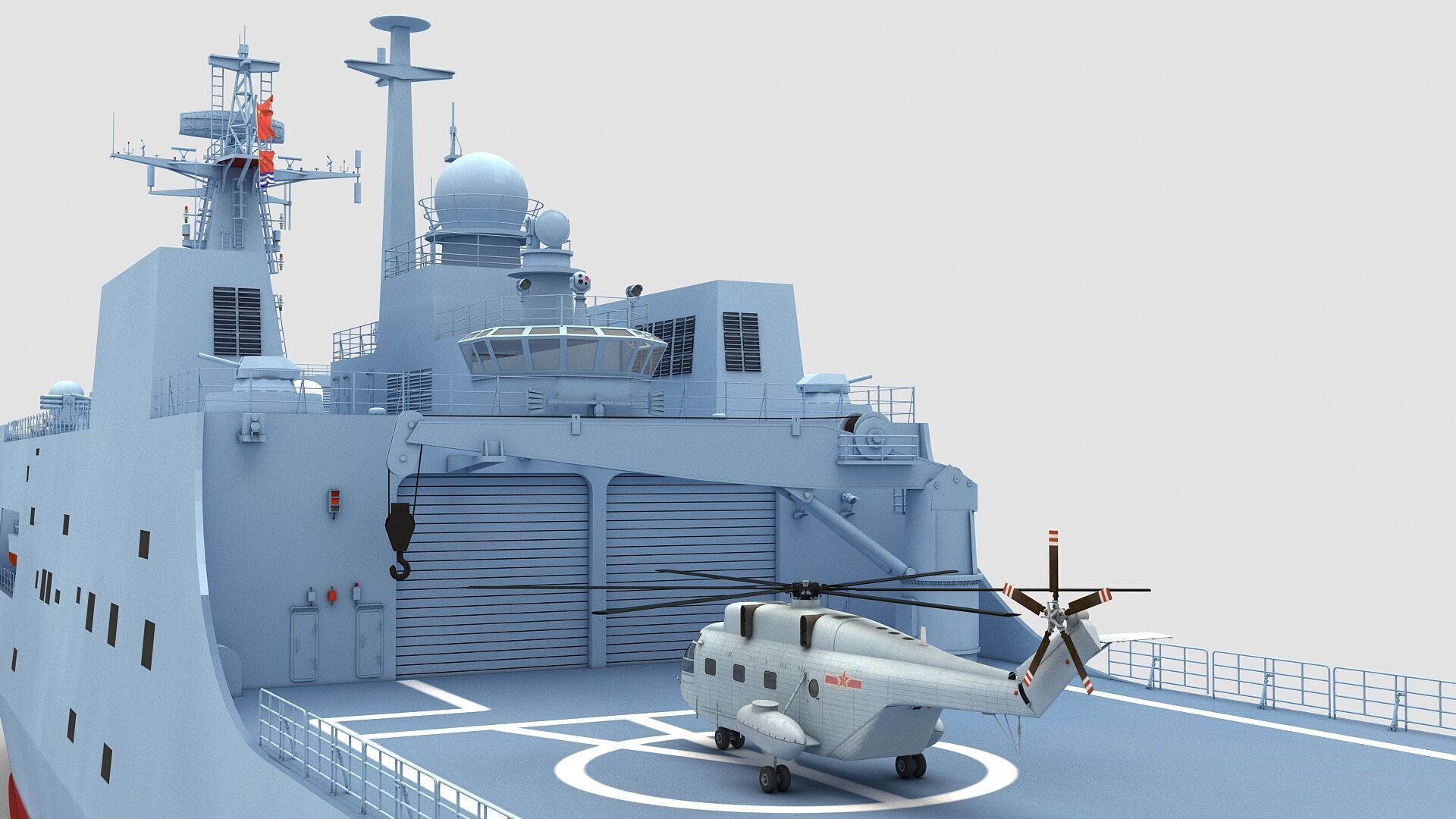 Chinese Navy Type 071 3D model_3
