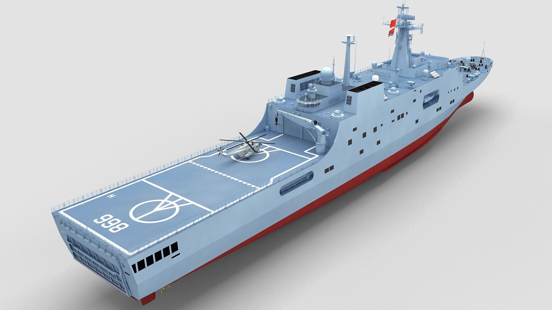 Chinese Navy Type 071 3D model_5