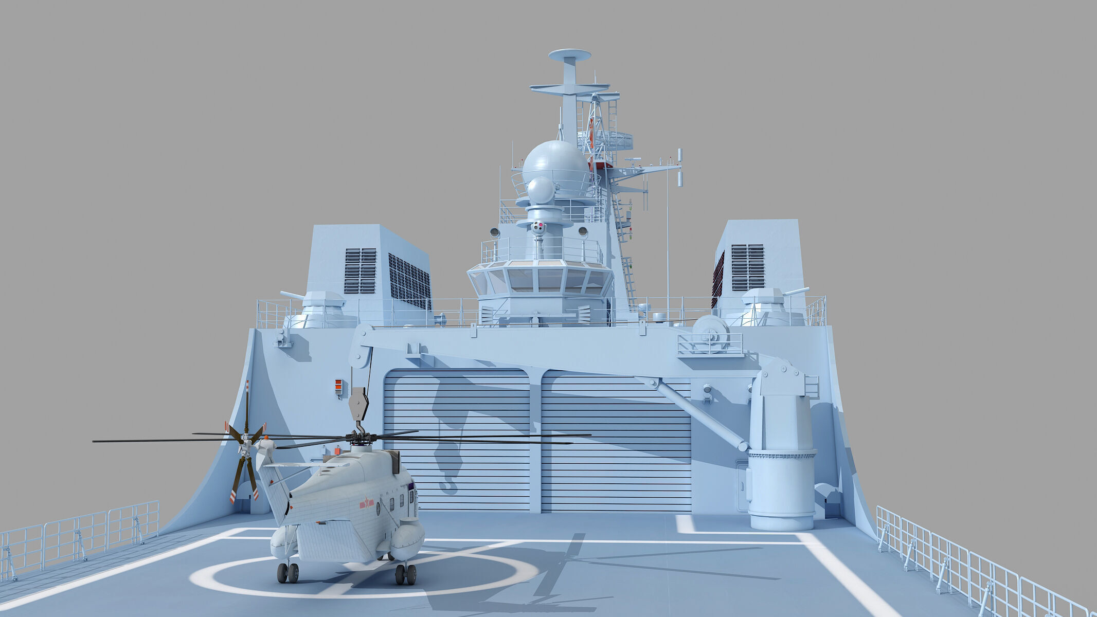 Chinese Navy Type 071 3D model_4