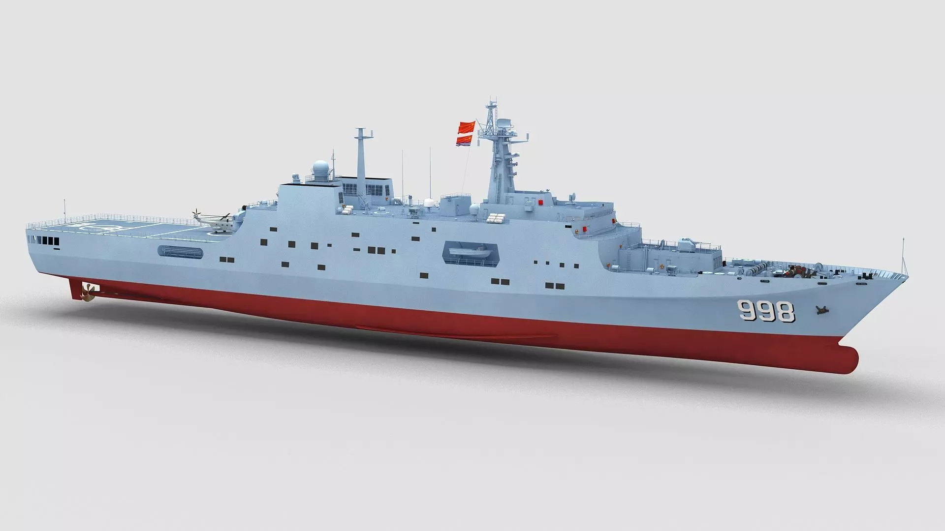Chinese Navy Type 071 3D model_0