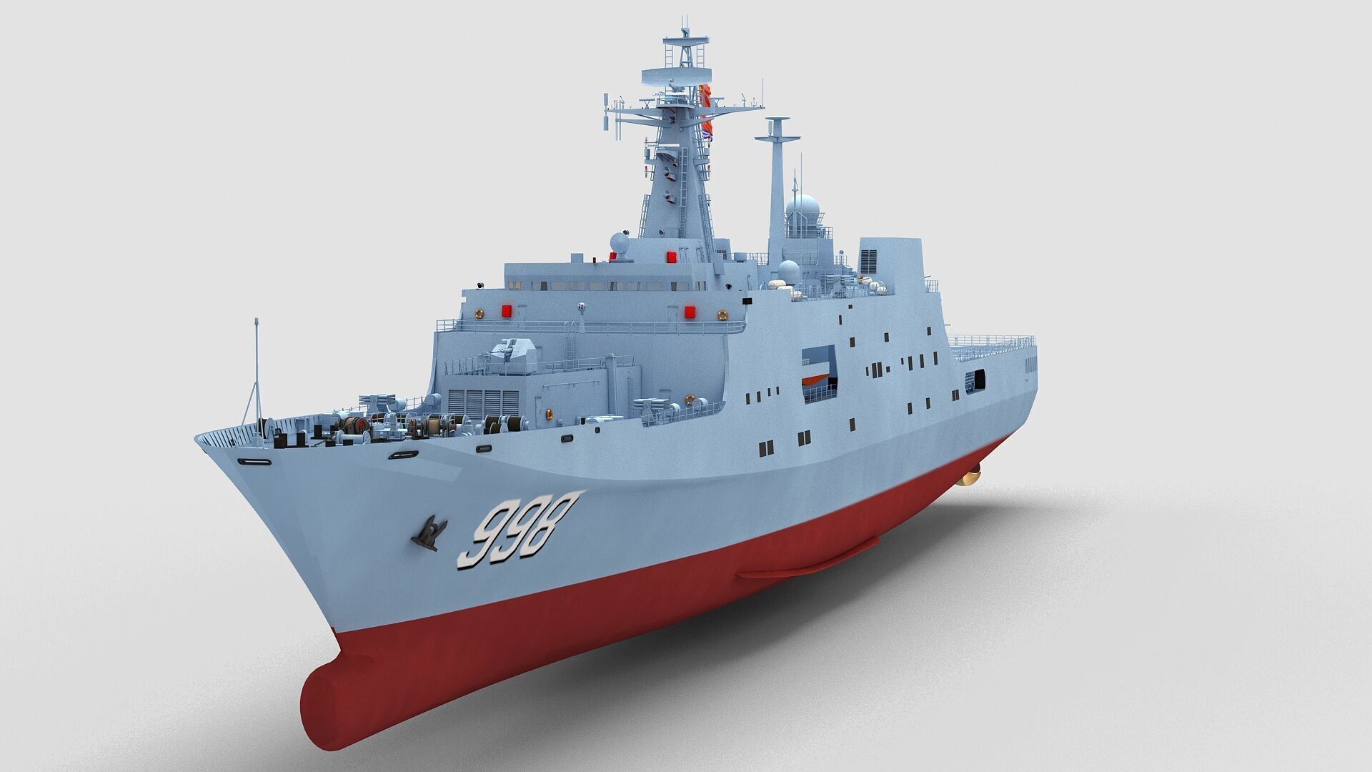 Chinese Navy Type 071 3D model_7