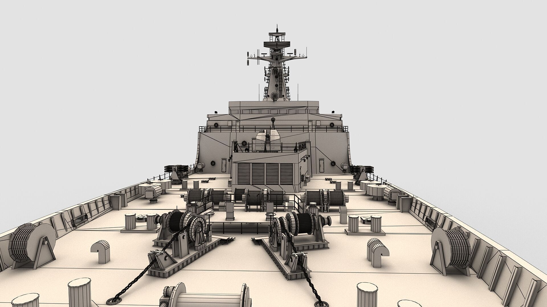 Chinese Navy Type 071 3D model_12