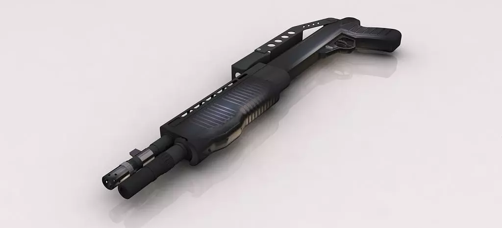A Shotgun gun Free 3D model