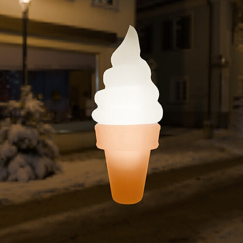 Indirect lighting of soft serve ice cream 3D model