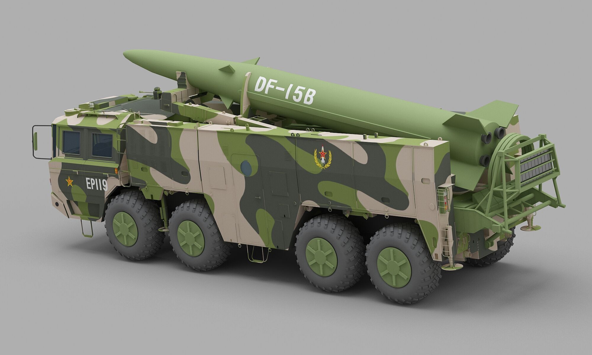 PLA DF-15B Missile 3D model_7
