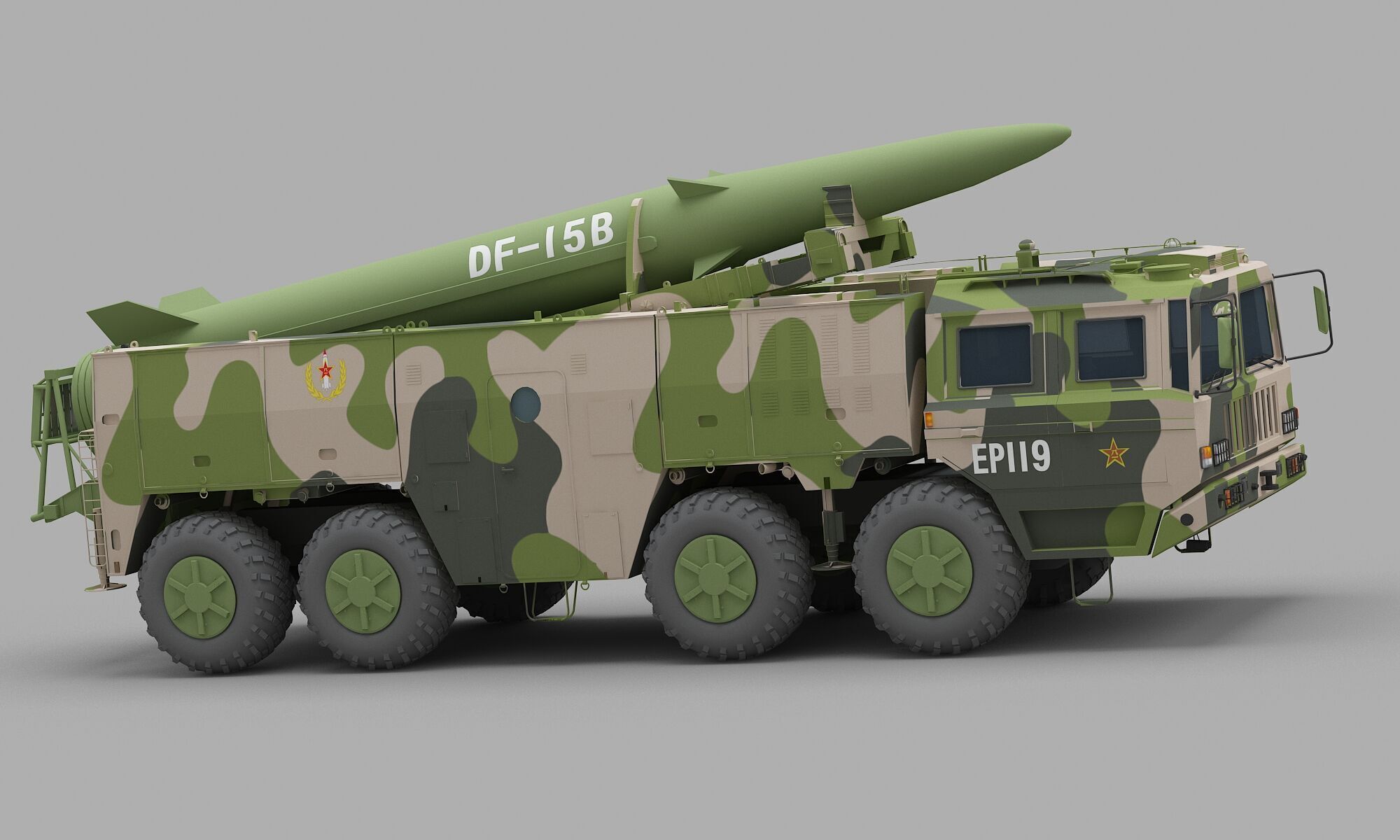 PLA DF-15B Missile 3D model_5