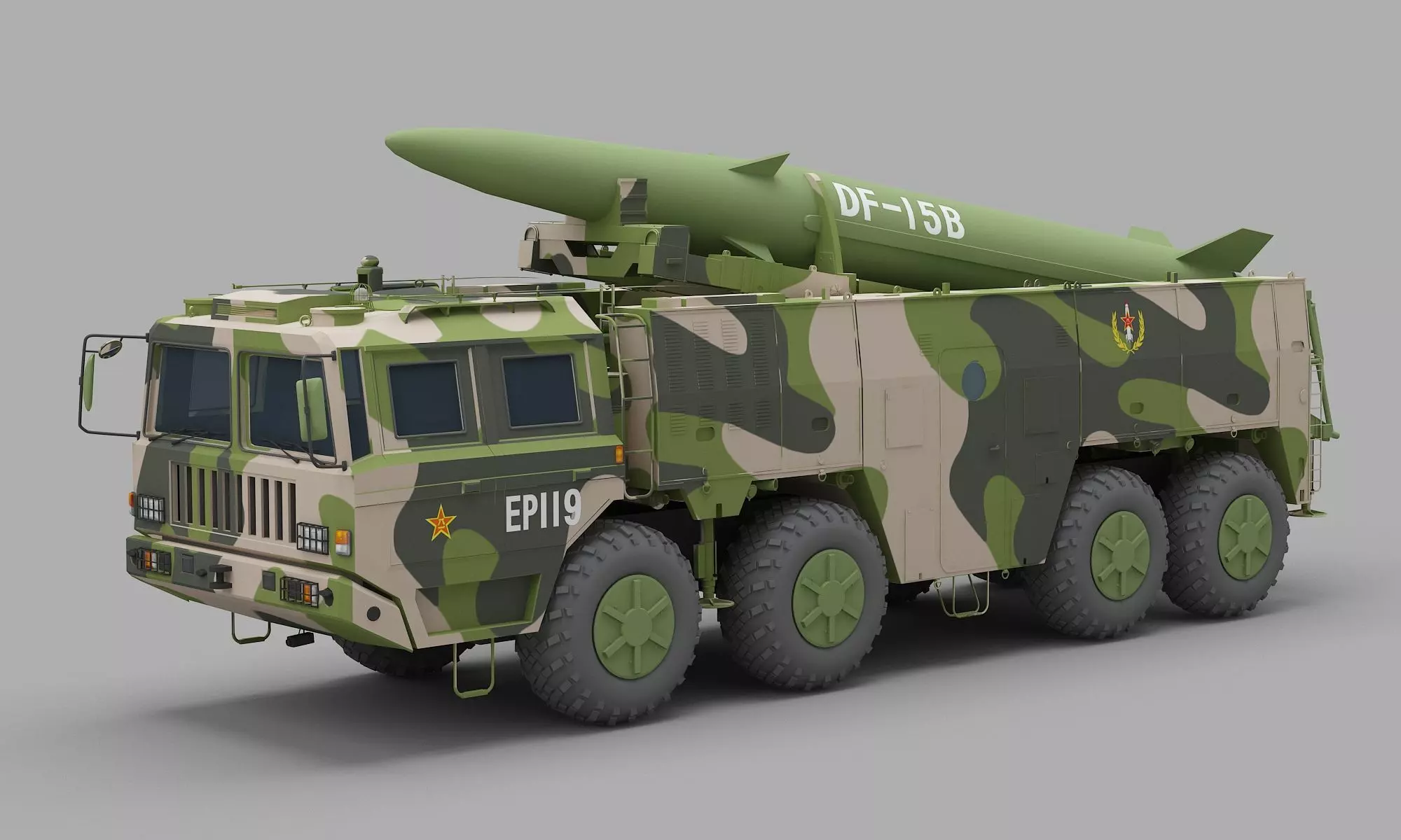PLA DF-15B Missile 3D model_0