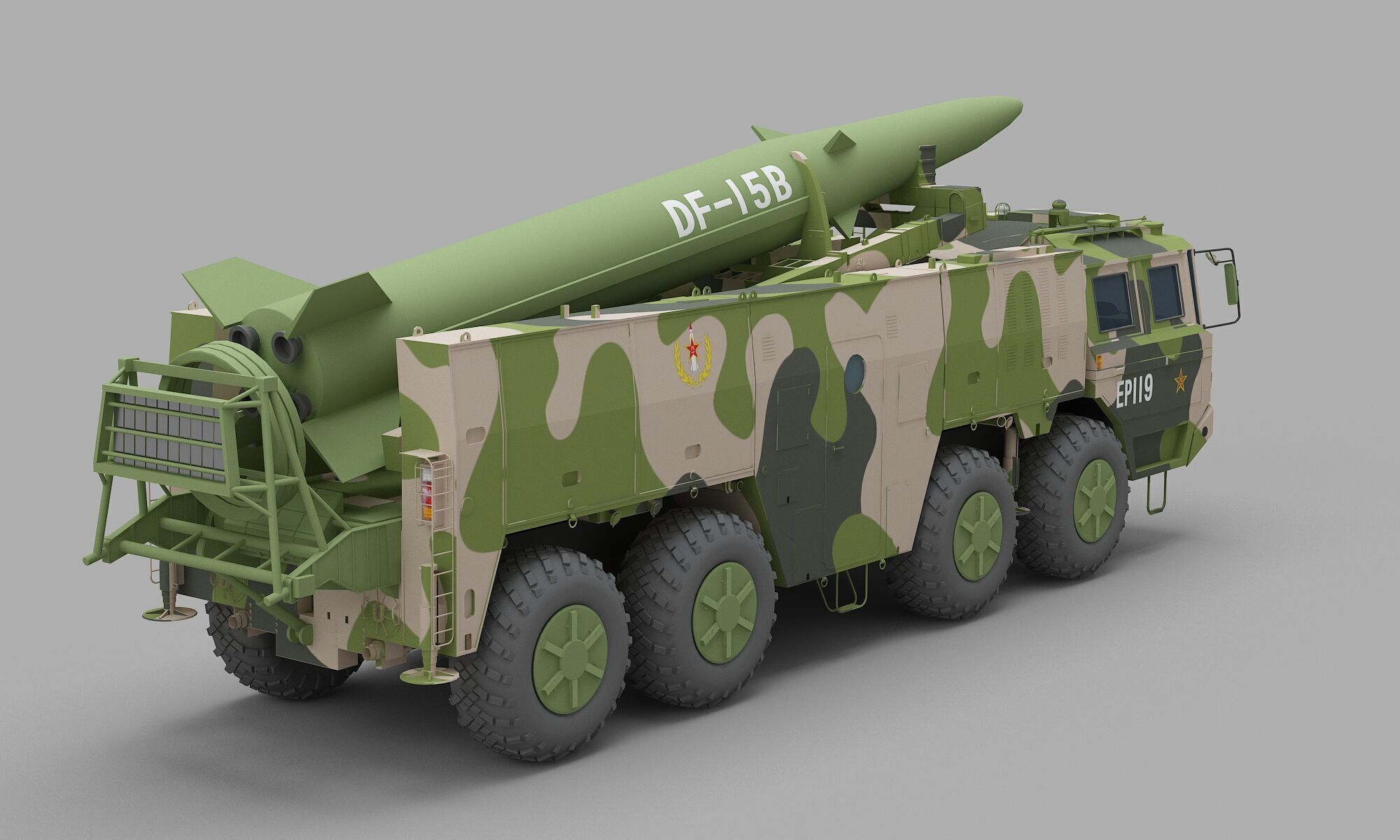 PLA DF-15B Missile 3D model_1
