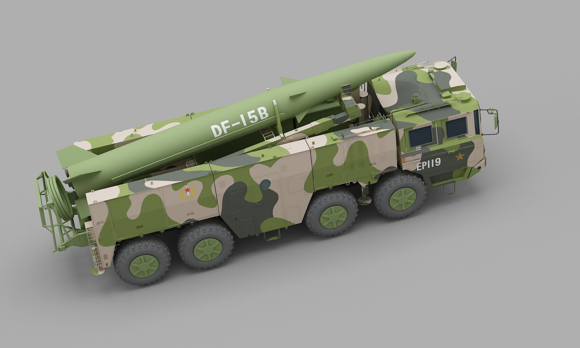 PLA DF-15B Missile 3D model_4