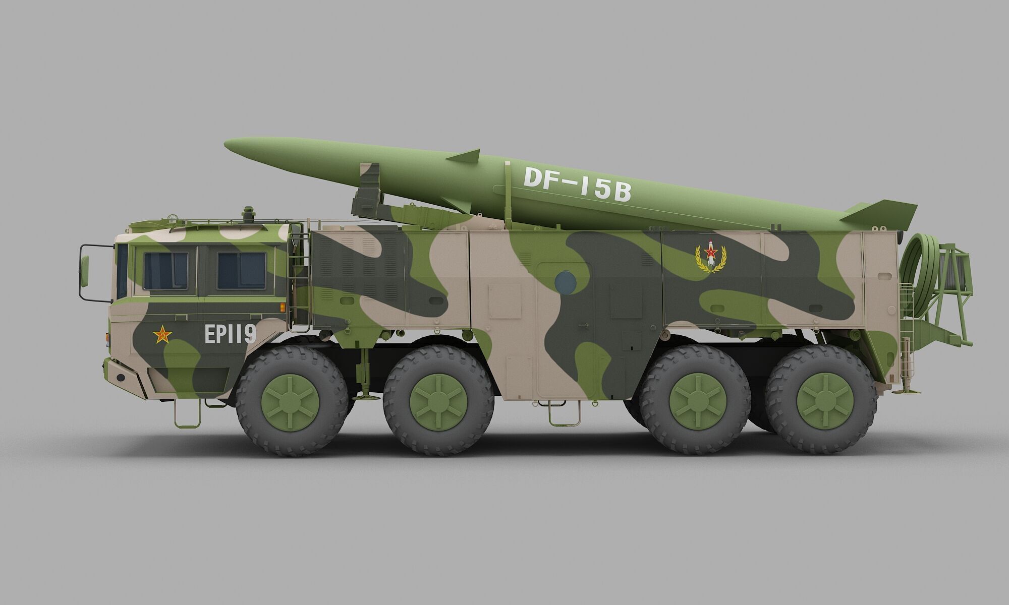 PLA DF-15B Missile 3D model_3