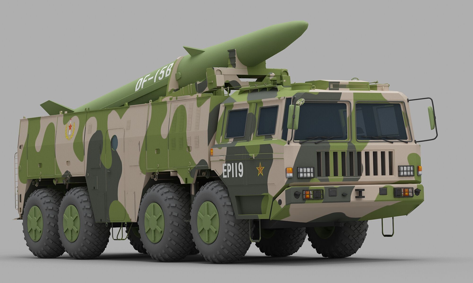 PLA DF-15B Missile 3D model_8