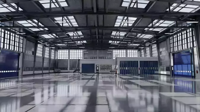 Warehouse Car repair shop 3D model