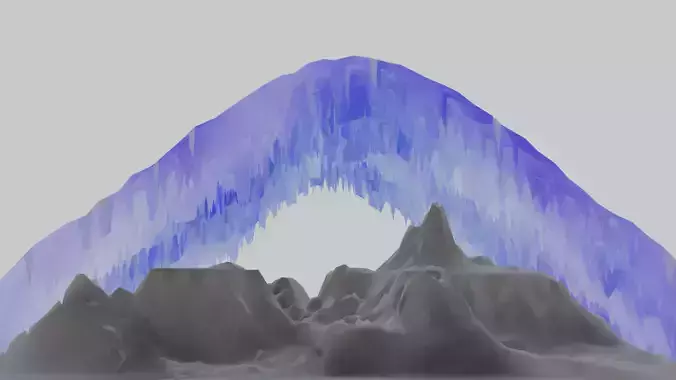 Blue Cave - ice